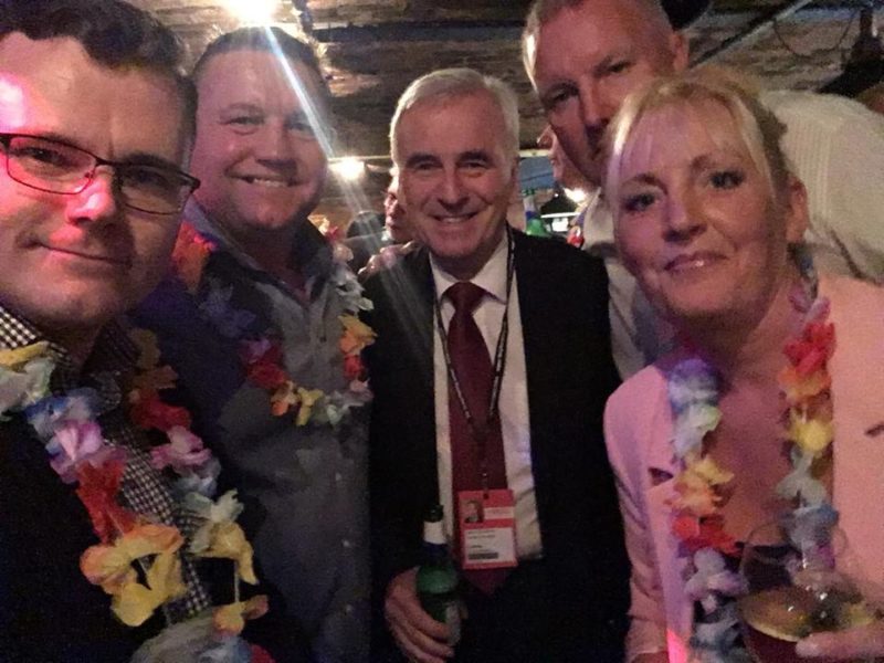  Jacob, and Donna meet with Shadow Chancellor John McDonnell, with Clayton & Openshaw ward Councillors Sean McHale and Andy Harland